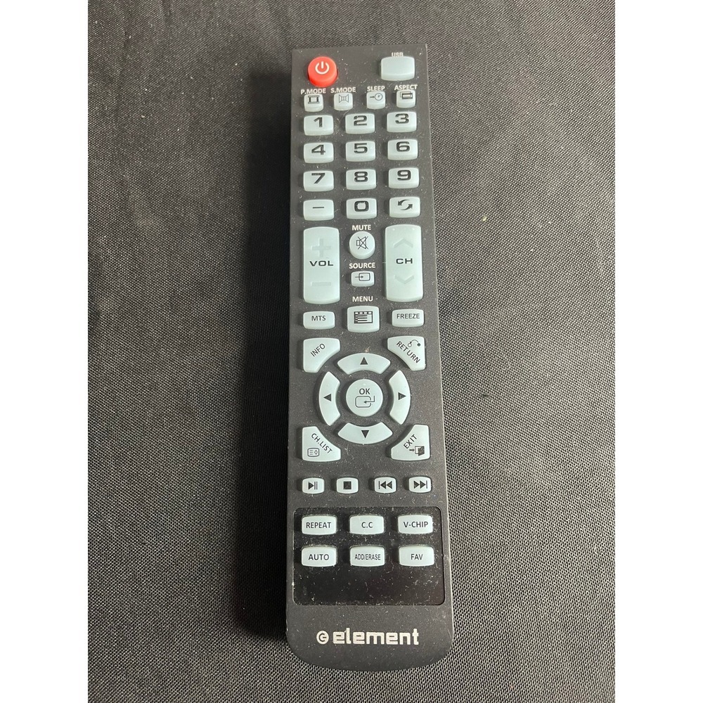 Element TV Remote Control Replacement for LCD LED Smart Television Black